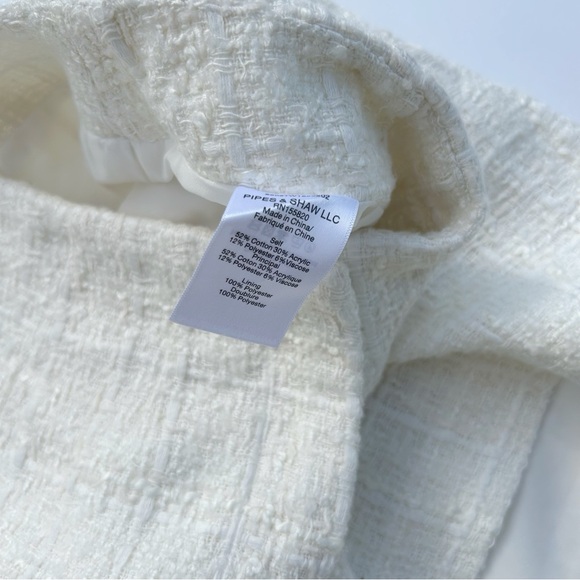 Veronica Beard Jazmin CreamTweed Shorts Size 8 - Picture 9 of 13